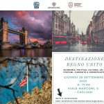 Destinazione Regno Unito. Cagliari, 29 settembre 2022 h. 17