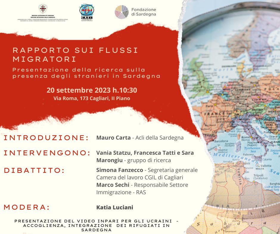 Presentazione della ricerca sulla presenza degli stranieri in Sardegna